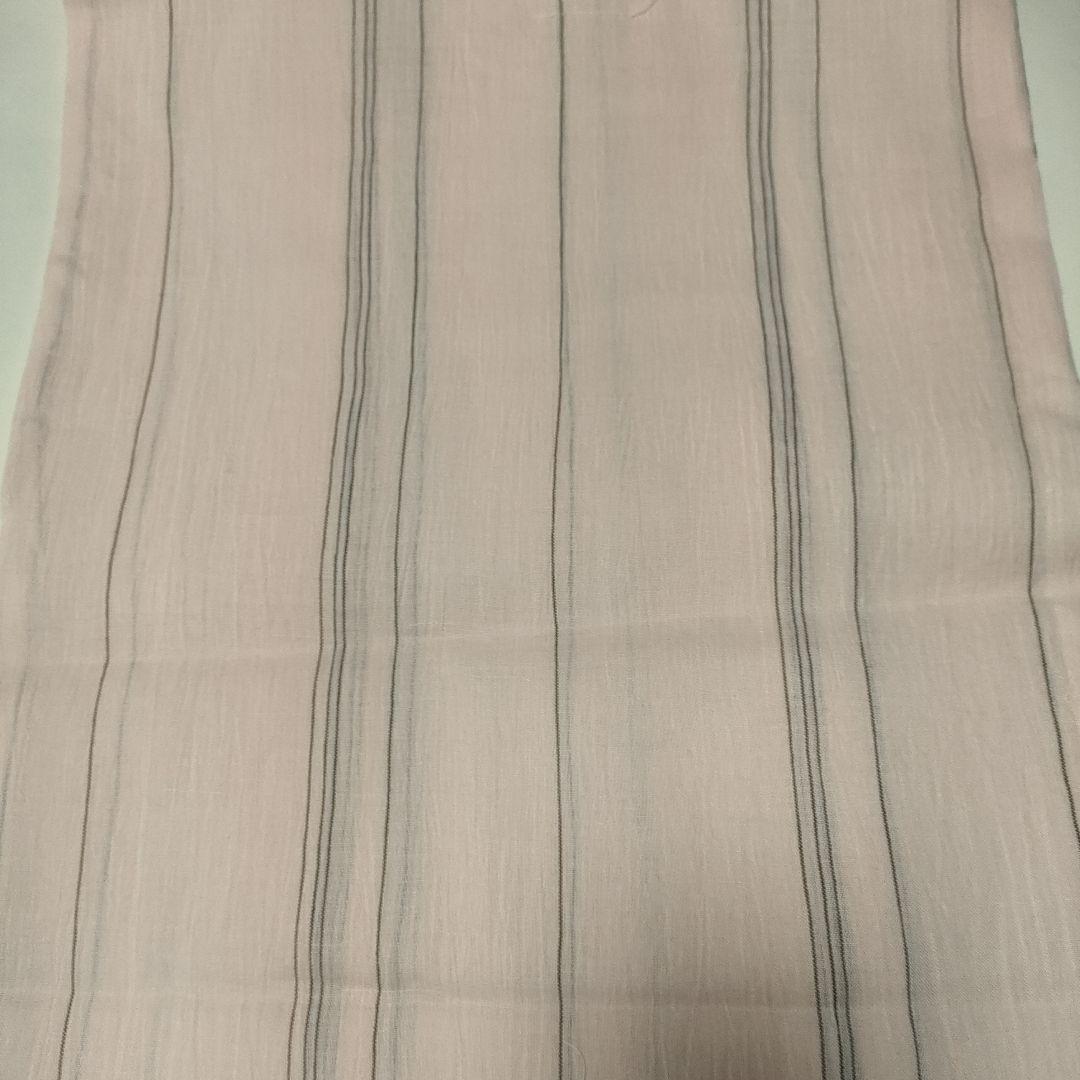 夏着物　新品　近江ちぢみ着物 　浴衣　桃