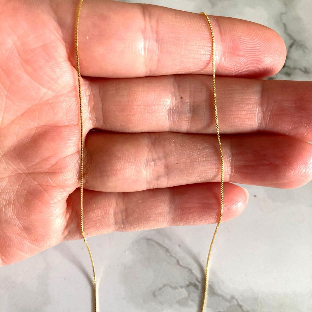 k18 ネックレス　ベネチアンチェーン　イエローゴールド