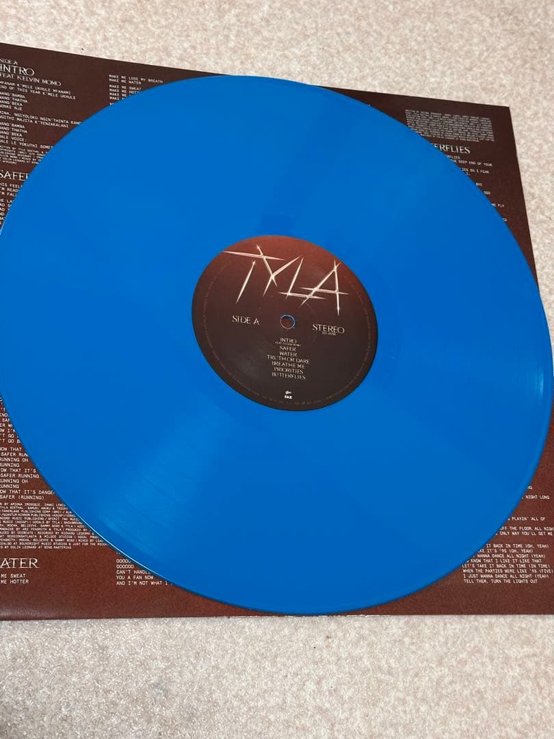 ★Tyla公式直筆メッセージ付サイン&LP★WATER★タイラ