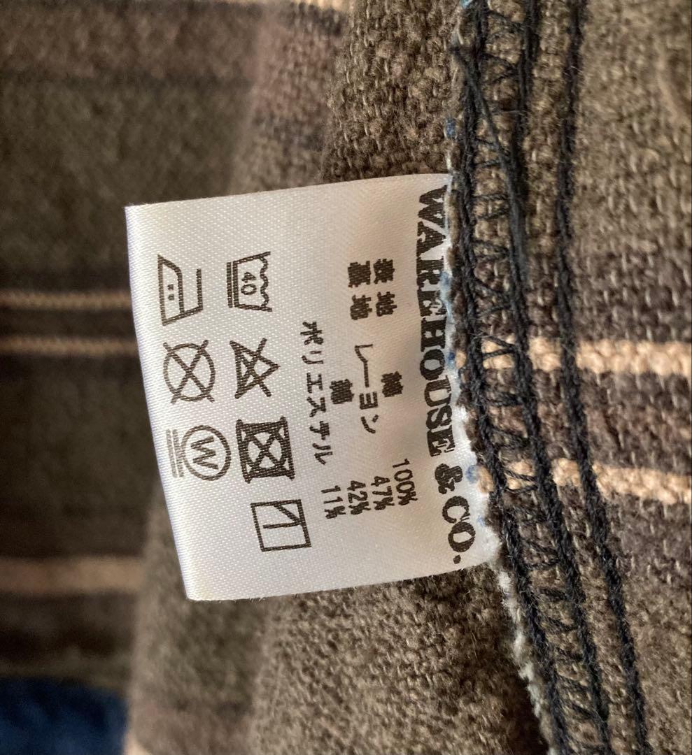 ウエアハウス　TALONジップアップ デニムジャケット2149ブランケット38M