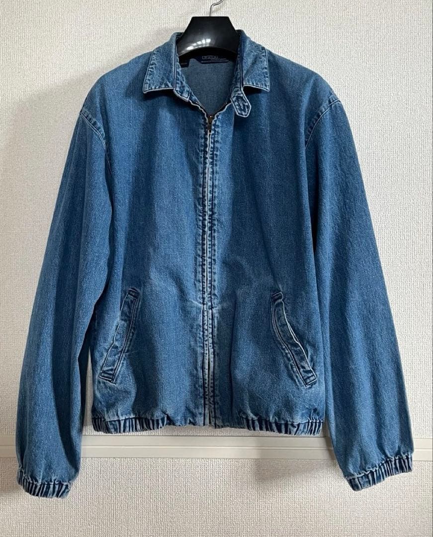 80sRALPH LAUREN デニムスイングトップ ドリズラーポニーなし