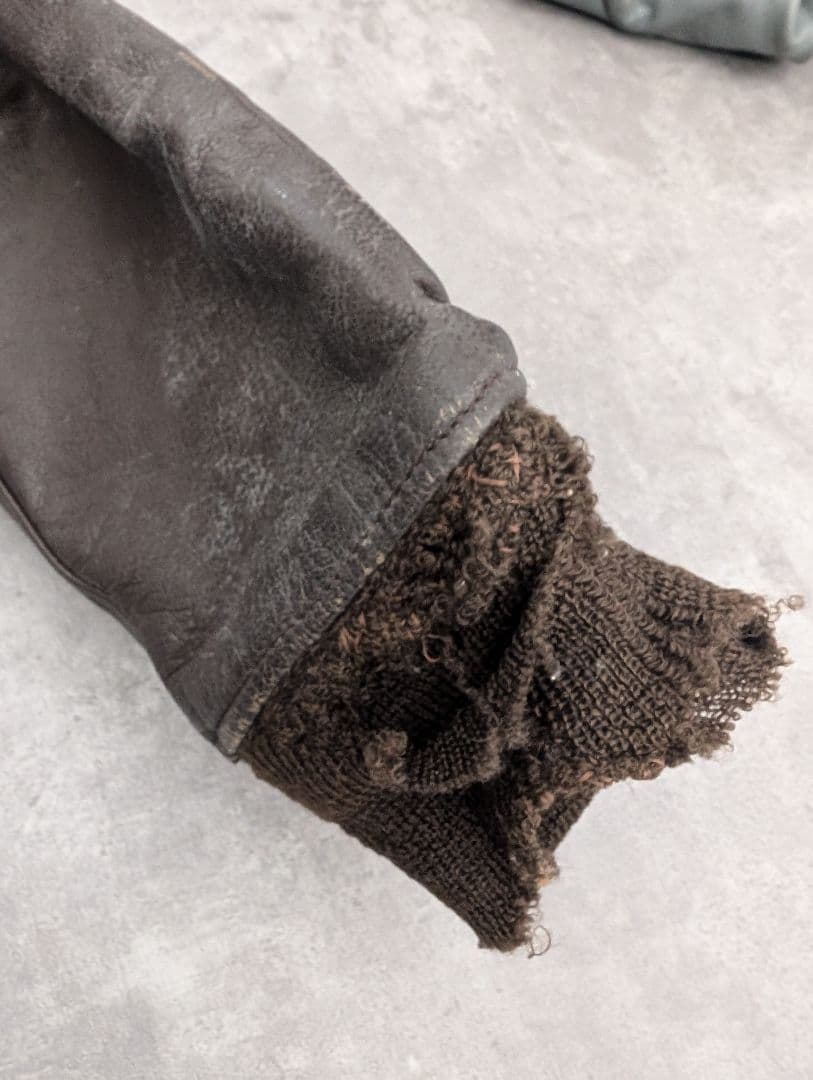 70s U.S.NAVY G-1 フライト レザー ミリタリージャケット 黒タグ