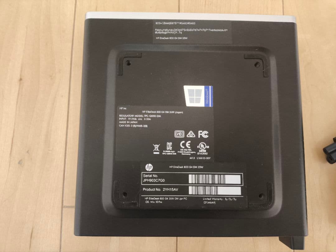 Windowsデスクトップ HP EliteDesk 800 G4 i7 256GB/32GB/Set