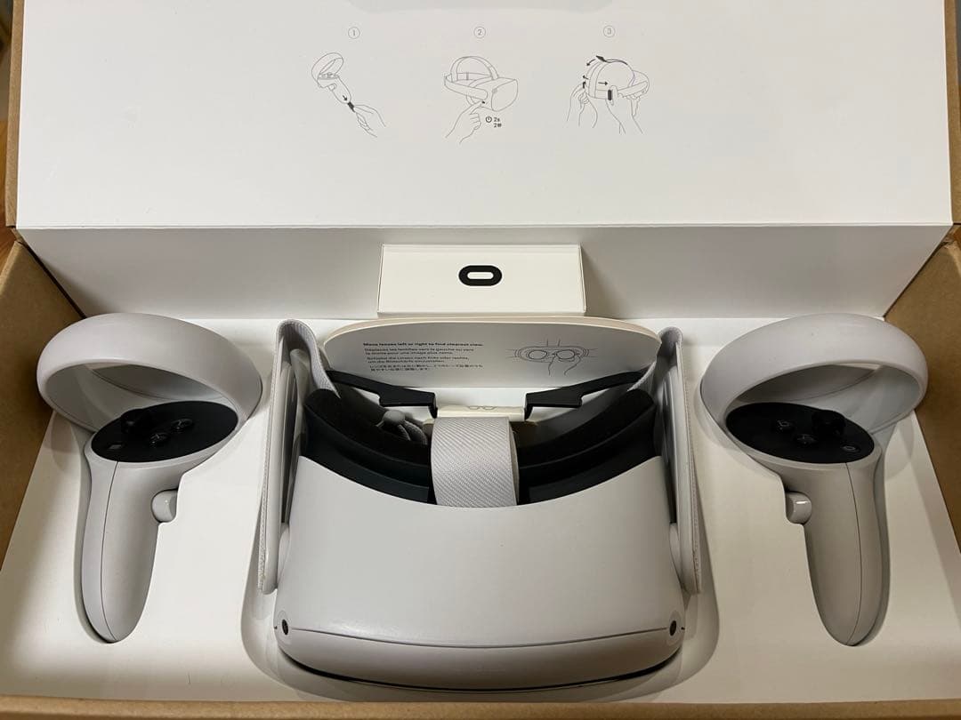  Quest 2 64GB （別売ヘッドストラップ付）