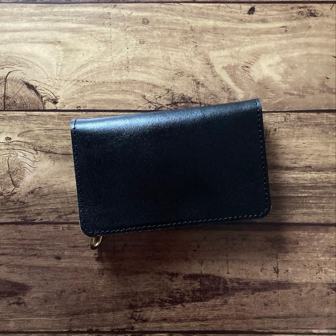 【お札を折らずに収納】カウレザー トラッカーウォレット150（ミドル）3層