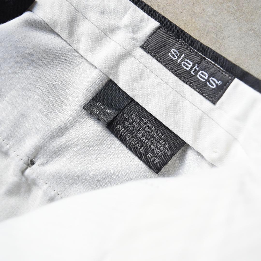 00s SLATES スレイツ ツータックスラックス W34 L30 ドッカーズ