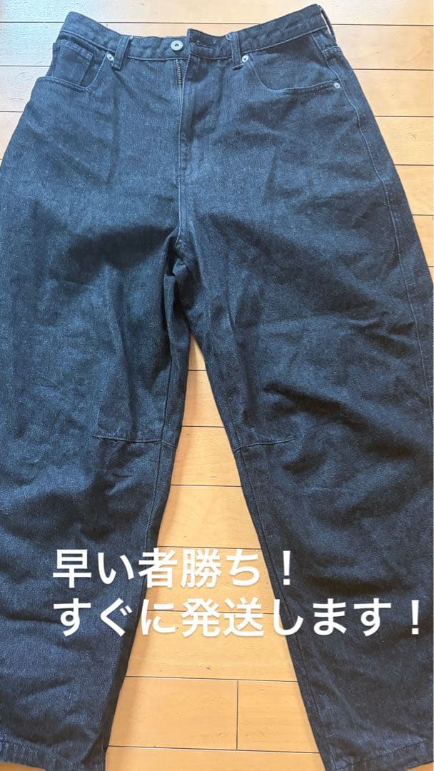 NoREMID ブラック ワイドパンツ