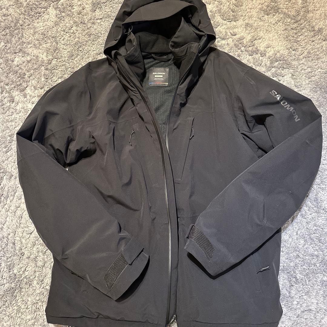 SALOMON スキーウェア上下セット ブラック Lサイズ
