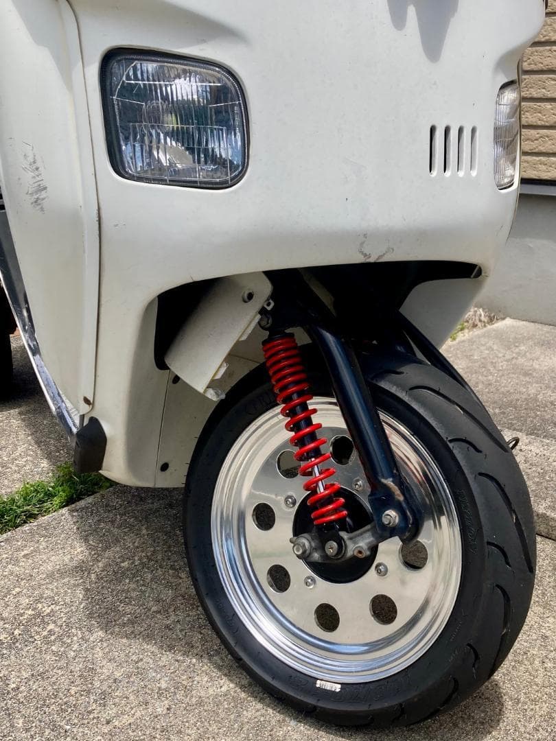 ホンダ ジャイロキャノピー全車適合 フロントサスペンション (赤黒) 二本セット