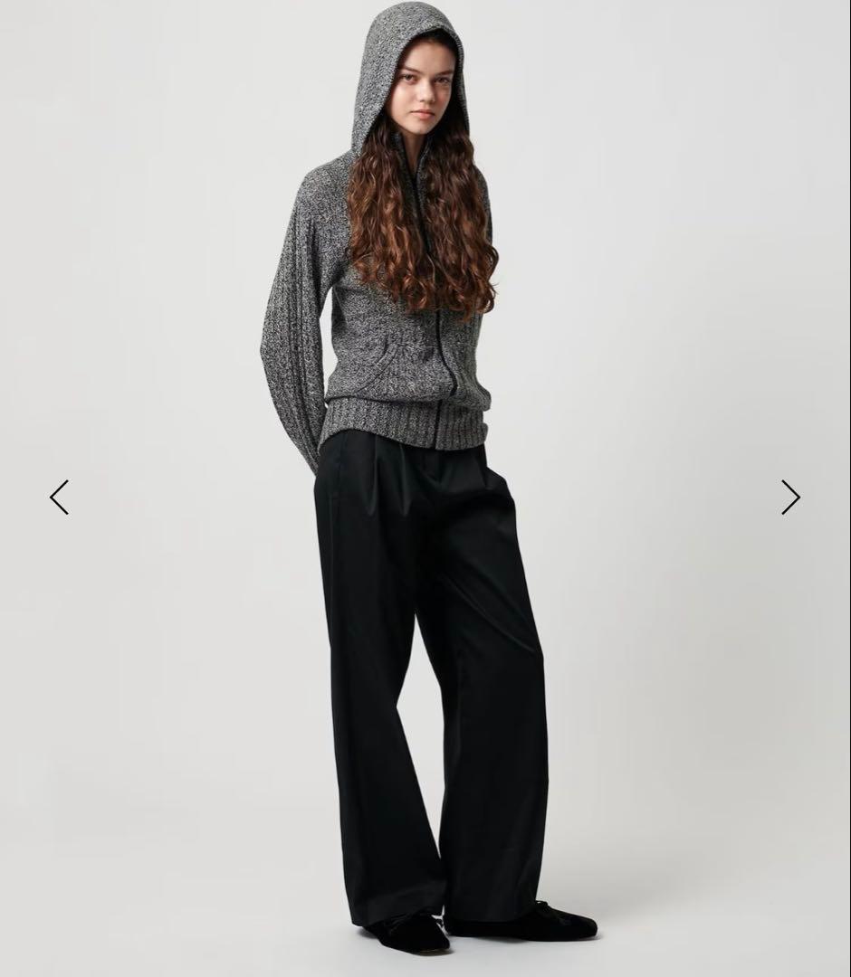 ATTISESSIONケーブル ジップ フーディー トップス