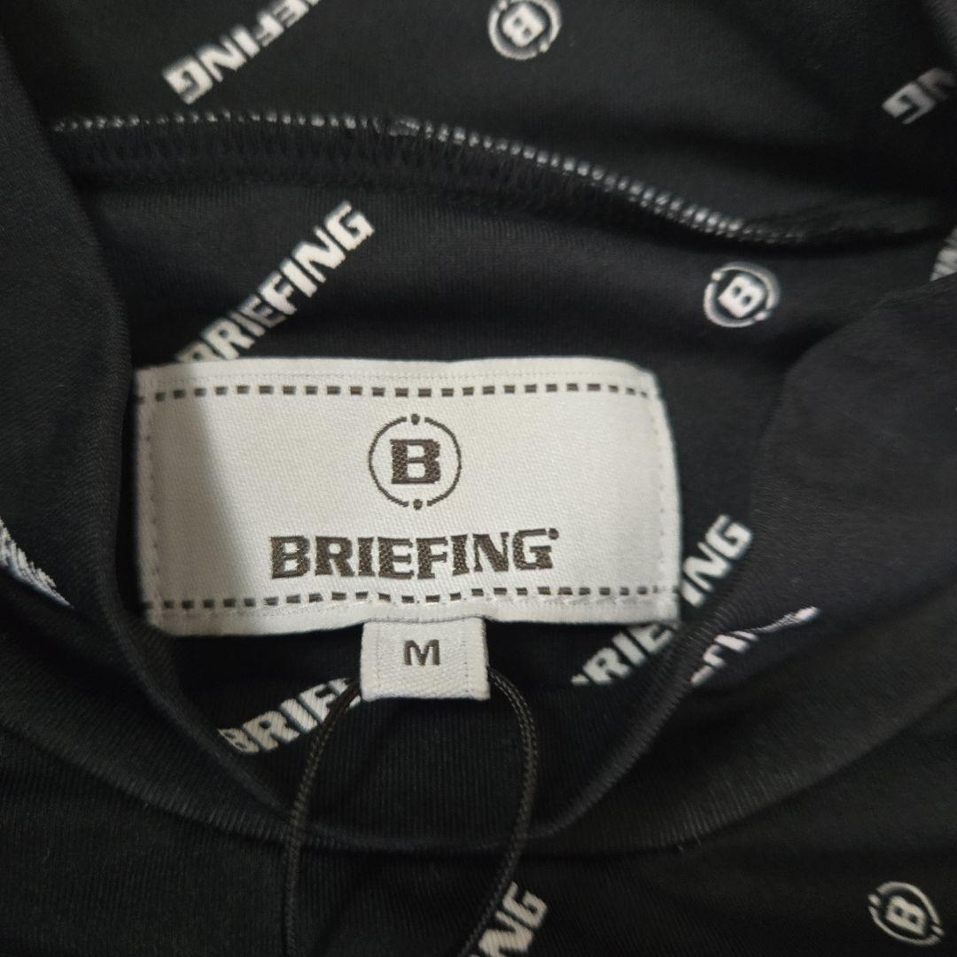 BRIEFING ブラック モノグラム　ハイネック Mサイズ