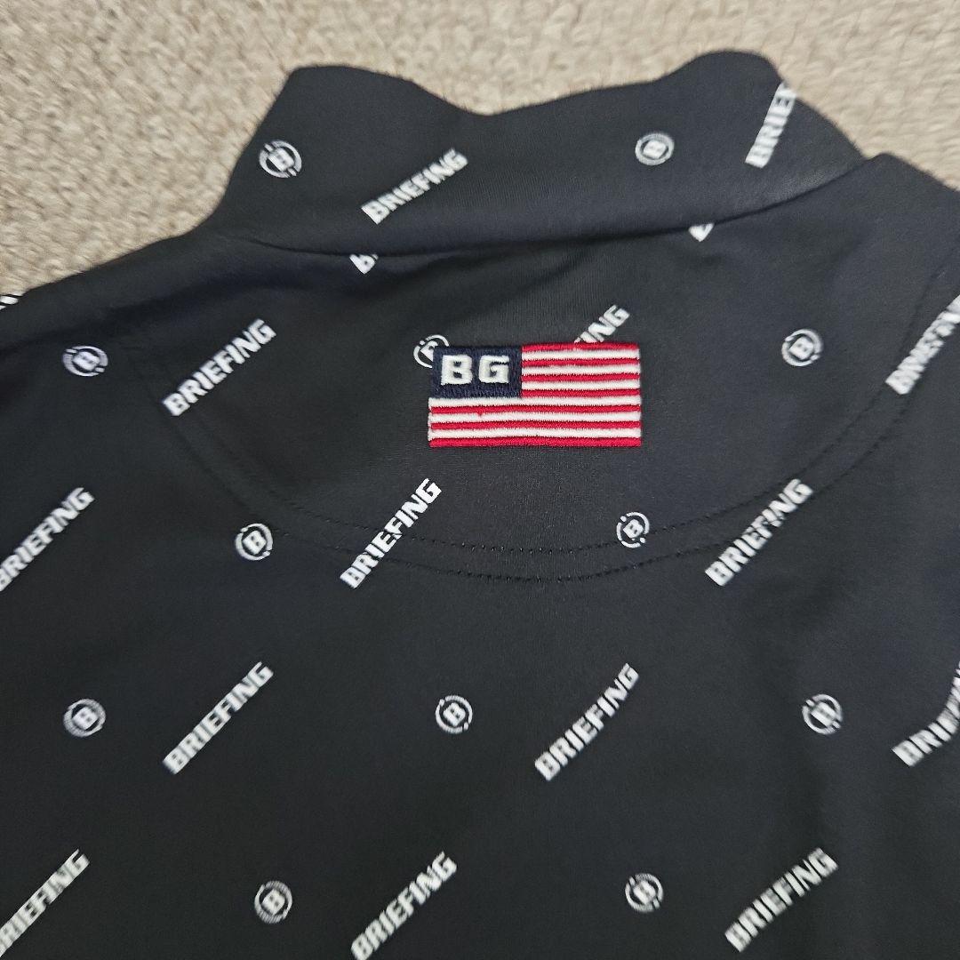 BRIEFING ブラック モノグラム　ハイネック Mサイズ