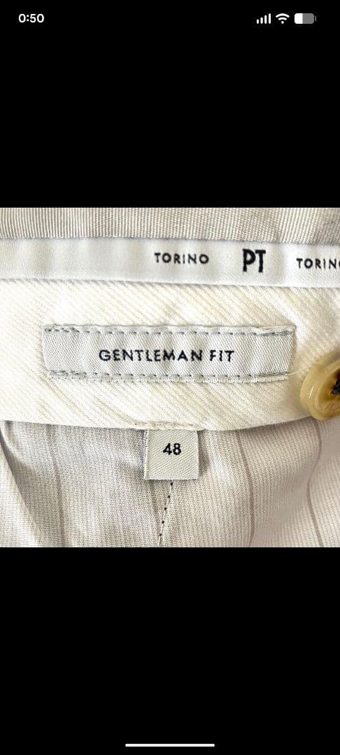 PTTORINOピーティートリノGENTLEMANグレーテクノウォッシャブル48