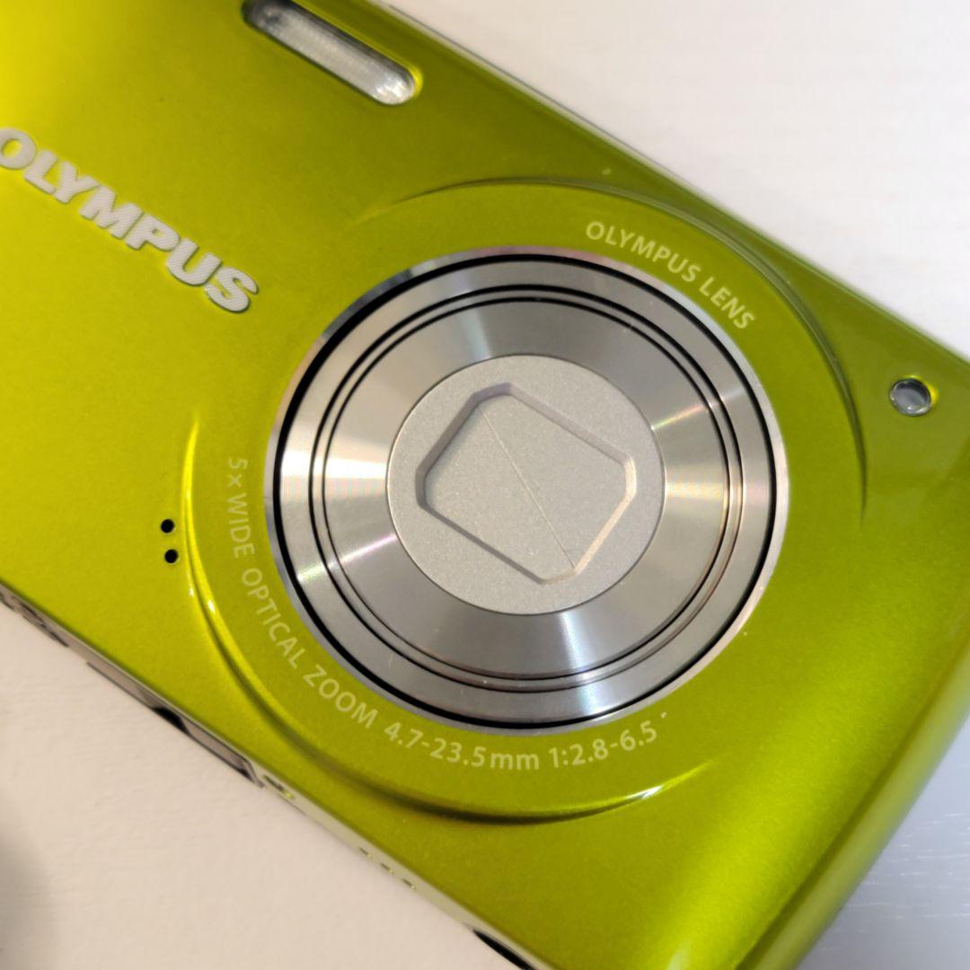 動作美品 Olympus vh210 グリーン オールドコンデジ SDセット