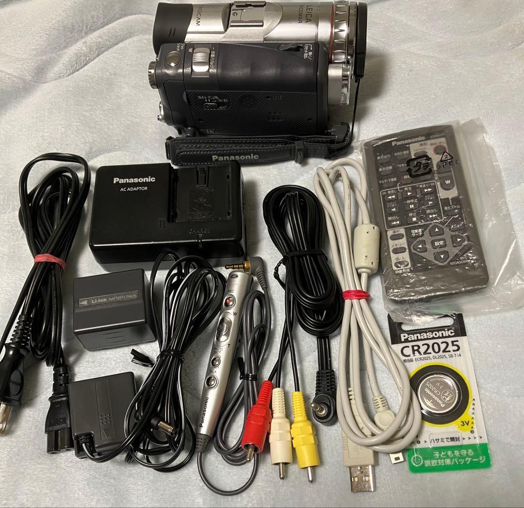 パナソニック ビデオカメラ NV-GS200 ミニDVテープ 作動機 付属品付き