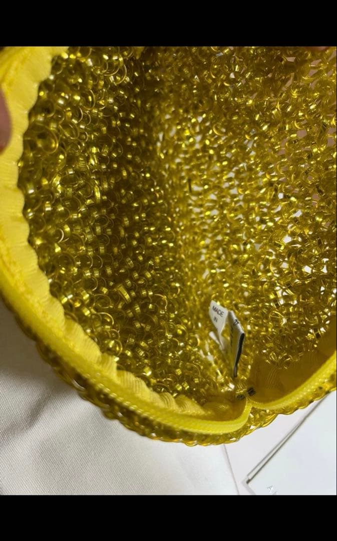 未使用品アンテプリマワイヤーポーチ黄色イエロー