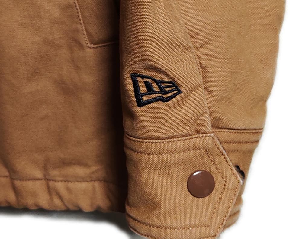 NEW ERAニューエラ♦️ダックジャケット♦ライトブラウンM♦美品送料込