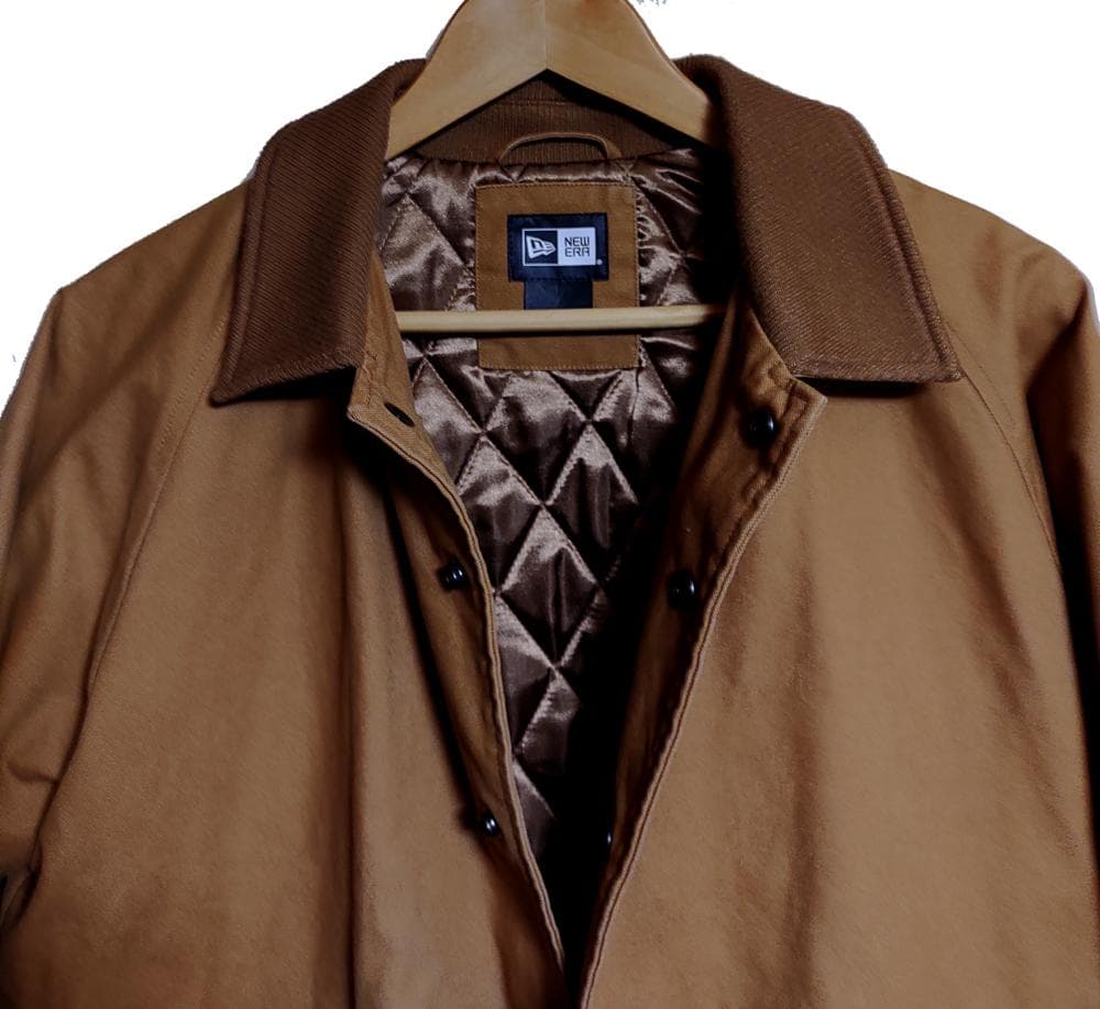 NEW ERAニューエラ♦️ダックジャケット♦ライトブラウンM♦美品送料込