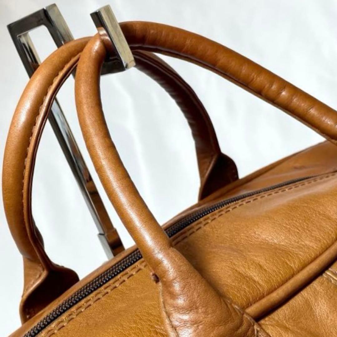 【希少】ポーター ボストンバッグ オールレザー 2way 大容量 ブラウン