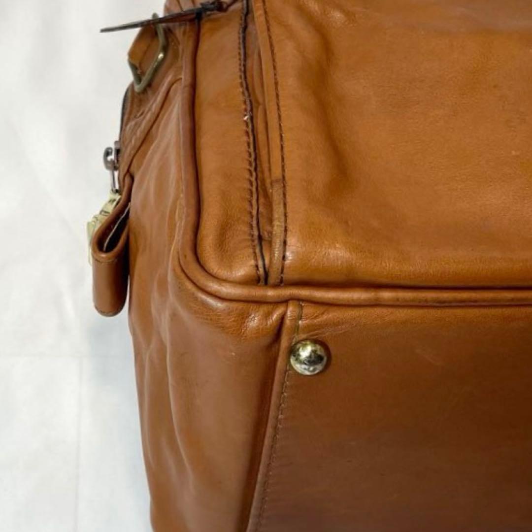 【希少】ポーター ボストンバッグ オールレザー 2way 大容量 ブラウン