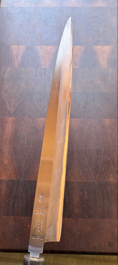 正本総本店　霞　玉白鋼　柳刃　300mm 尺　包丁　和包丁　研ぎ済