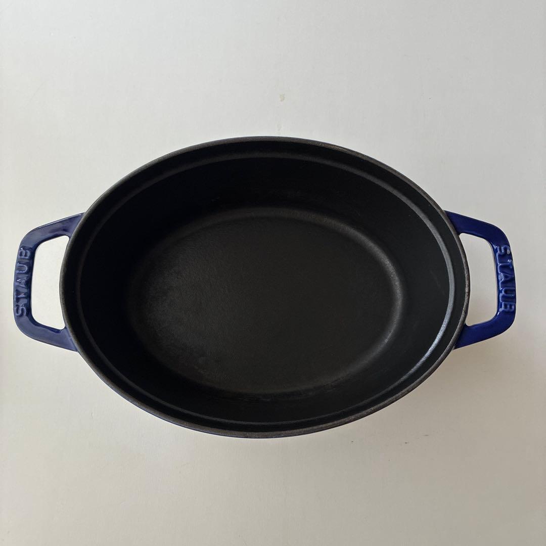 STAUB LA COCOTTE 青　ネイビー 鍋　オーバル　23cm