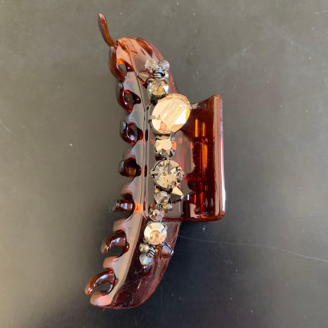 専用です！美品 コンプレックスビズ シャインドブリス バンスクリップ ブラウン