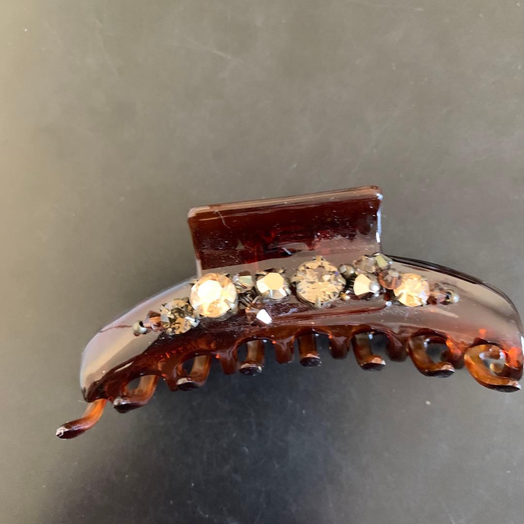 専用です！美品 コンプレックスビズ シャインドブリス バンスクリップ ブラウン