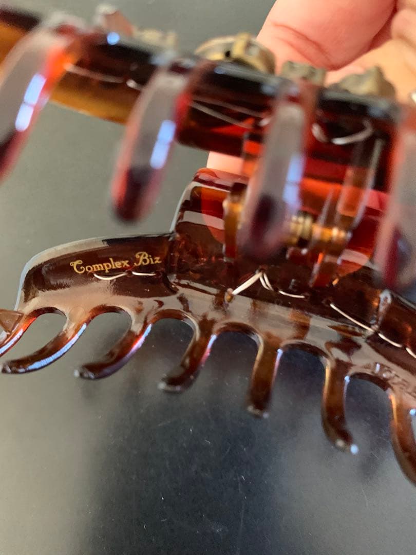 専用です！美品 コンプレックスビズ シャインドブリス バンスクリップ ブラウン