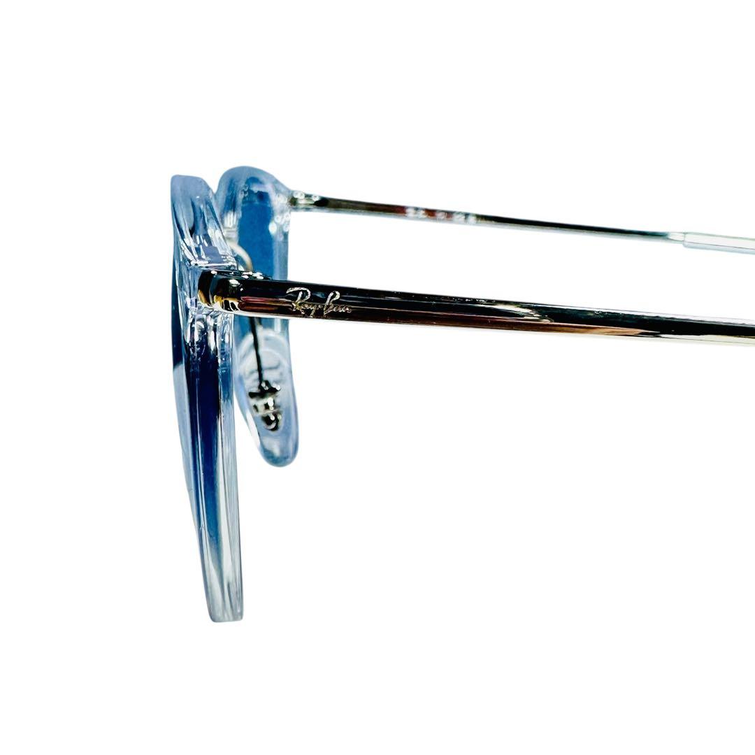 極美品 レイバン RB7140 2001 クリア×シルバー ブルーグラデ 付属完