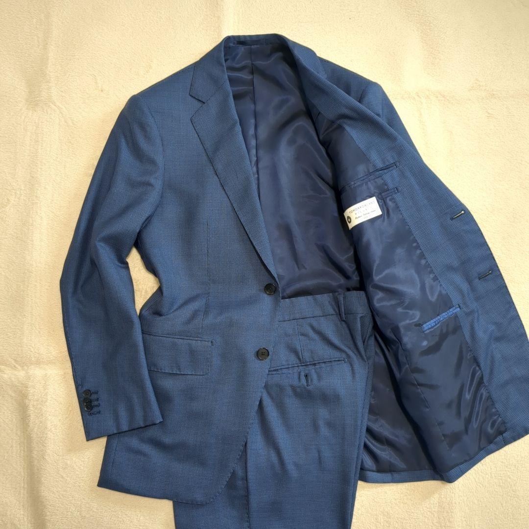 トゥモローランド ピルグリム カノニコ別注 48サイズ ウール シルク混 ブルー