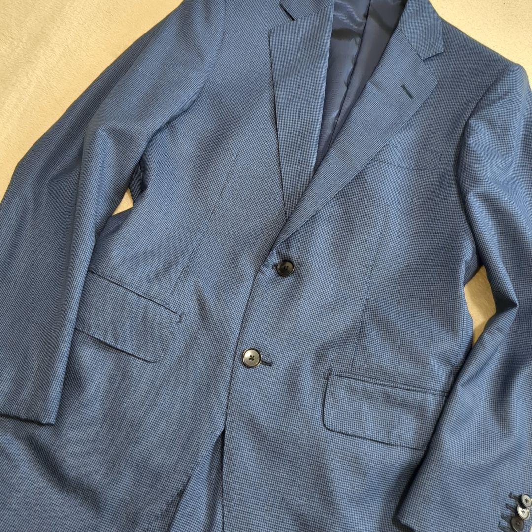 トゥモローランド ピルグリム カノニコ別注 48サイズ ウール シルク混 ブルー