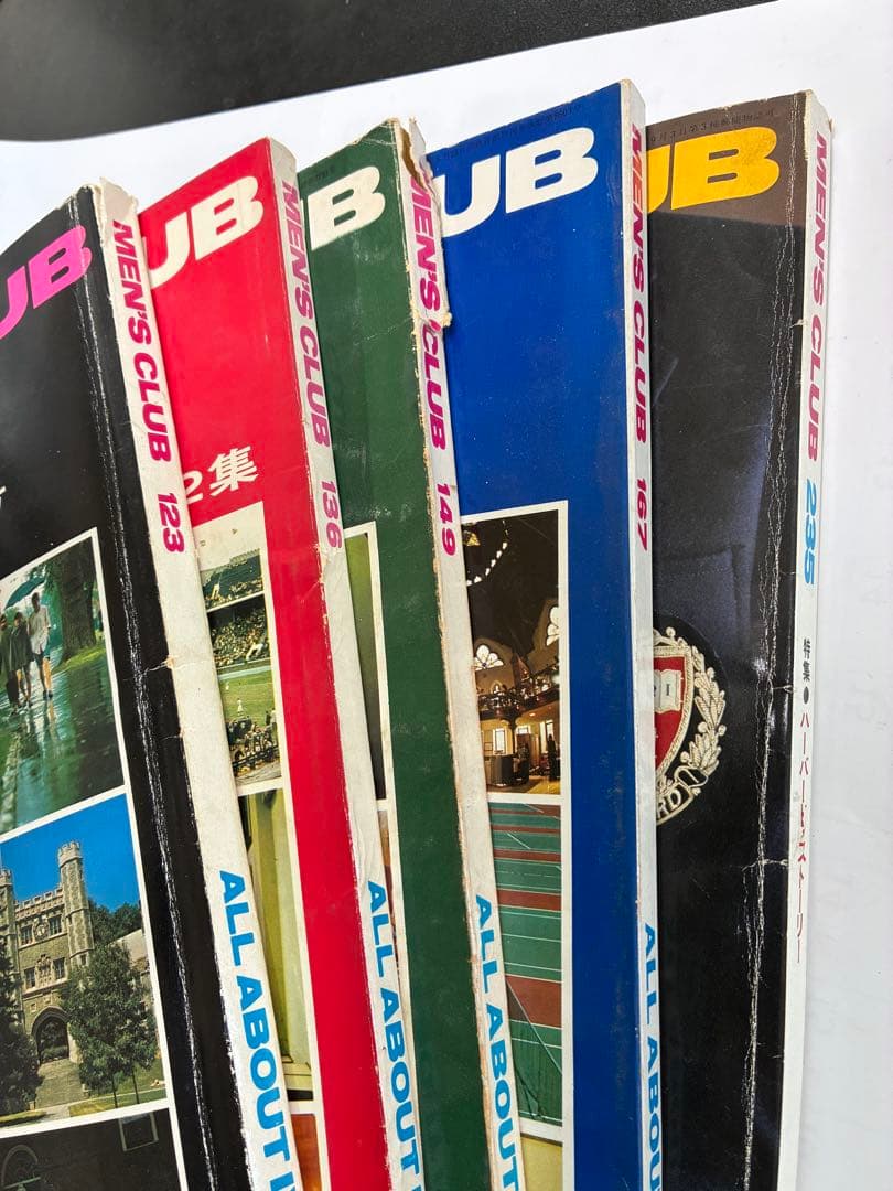 MEN'S CLUBアイビー特集号 第1集〜第4集とハーバードストーリー５冊