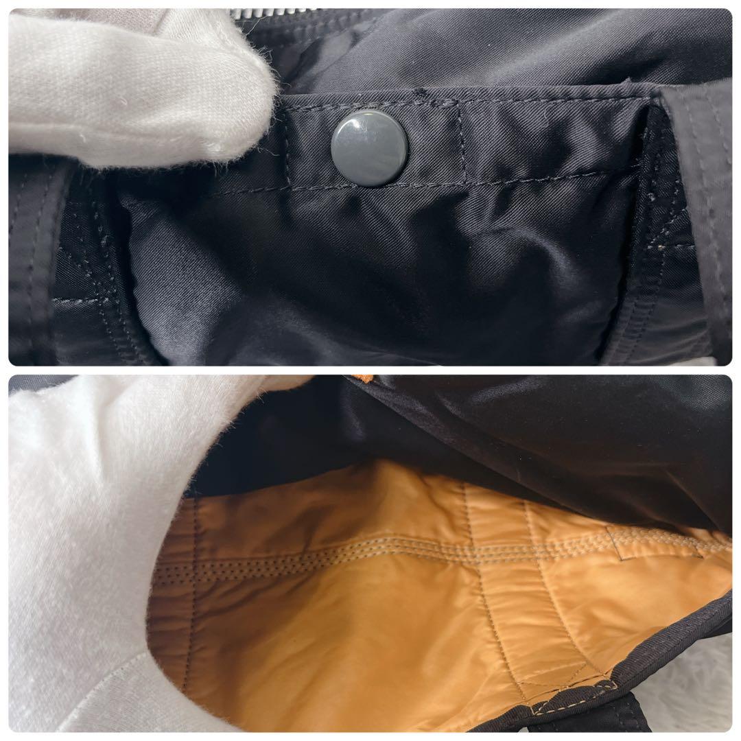 未使用級 ポーター タンカー ミニボストン ブラック ダッフル ドラムバッグ L