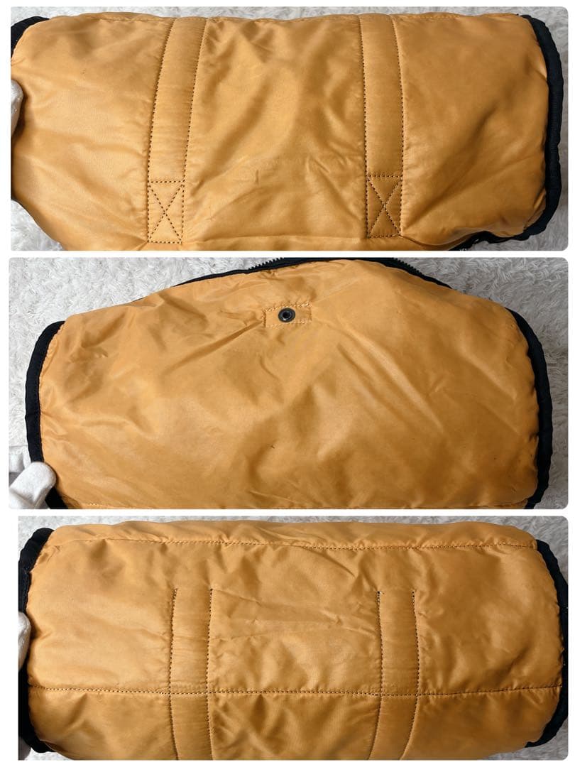 未使用級 ポーター タンカー ミニボストン ブラック ダッフル ドラムバッグ L