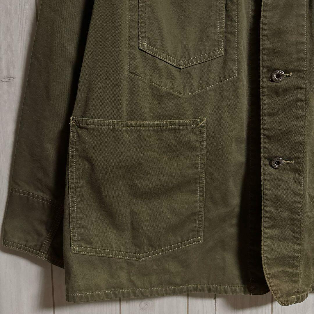 極上USA製POST OVERALLSダック地エンジニアカバーオールジャケット