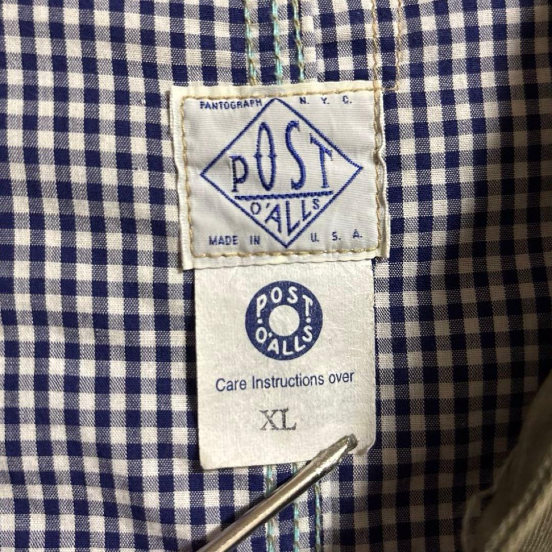 極上USA製POST OVERALLSダック地エンジニアカバーオールジャケット