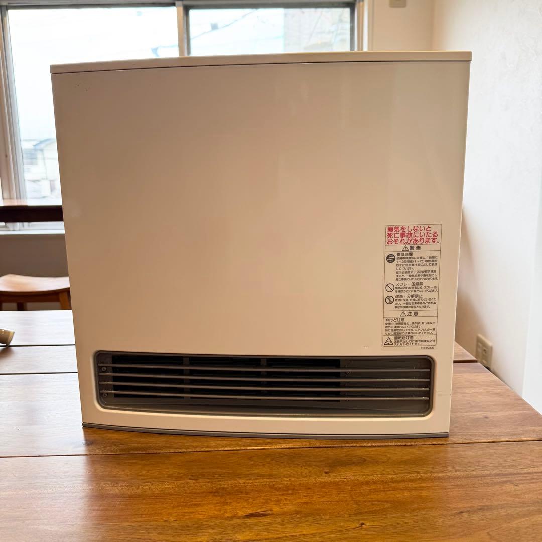 【美品】ノーリツ ガスファンヒーター 都市ガス ガスコード付き