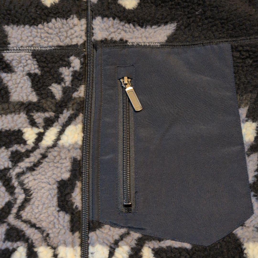 PENDLETON フリースベスト 総柄 ブラック Ｌ