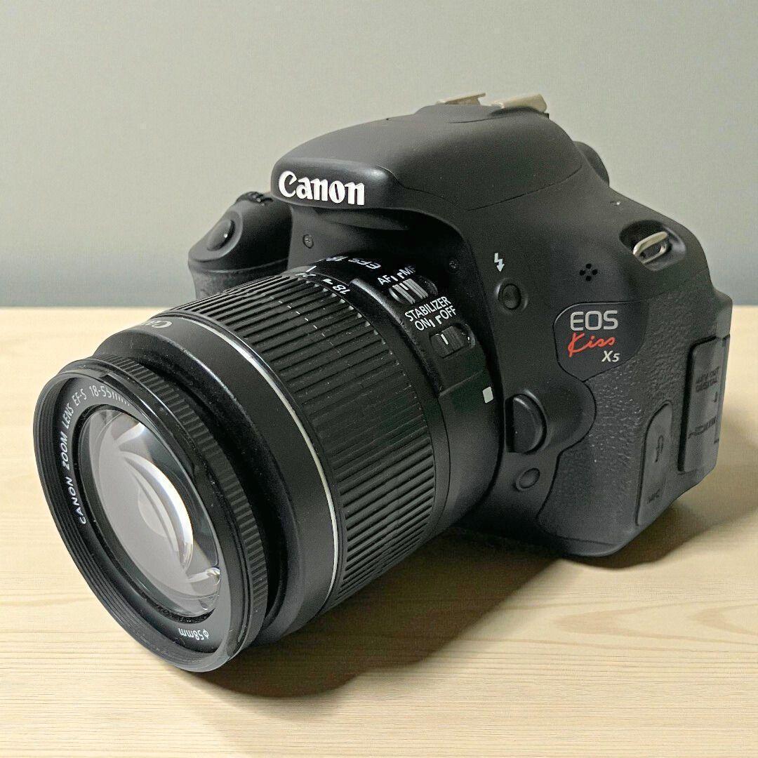 Canon Kiss X5 デジタル一眼レフカメラ/バリアングル液晶/スマホ転送