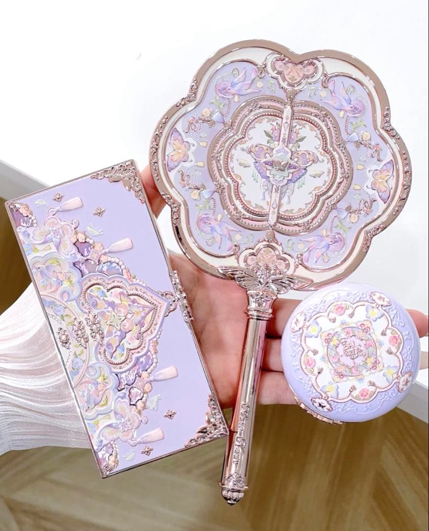 咲　フラワーノーズ　胡蝶雲肩シリーズ　ハンドミラー3点　チークブラシ2点