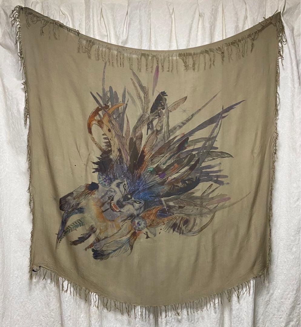 BALMAIN HOMME バルマン ウルフプリント ストール