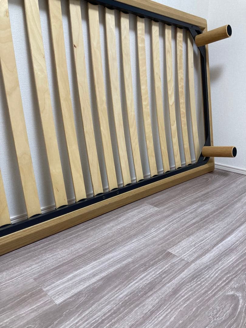無印良品　MUJI 木製シングルベッドフレーム　オーク材　※収納も別掲載してます