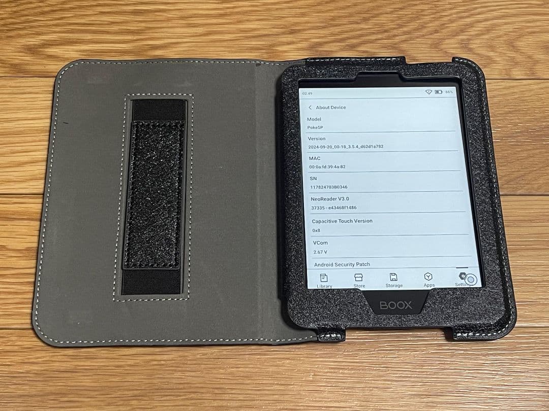 BOOX Poke5 ６インチ 電子ペーパー タブレット 動作確認済み