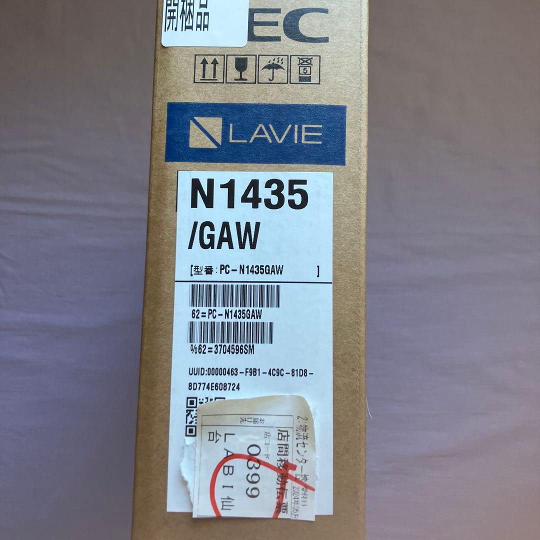 LAVIE N1435/GAW ノートPC 本体(展示開梱品)