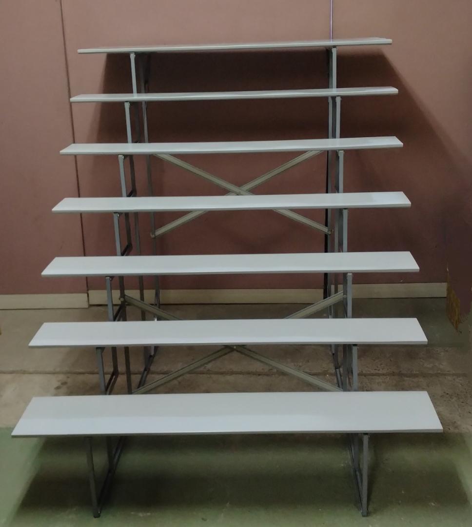 B06 雛人形用７段飾り ひな段 スチール台40号☆中古品 高さ約128cm