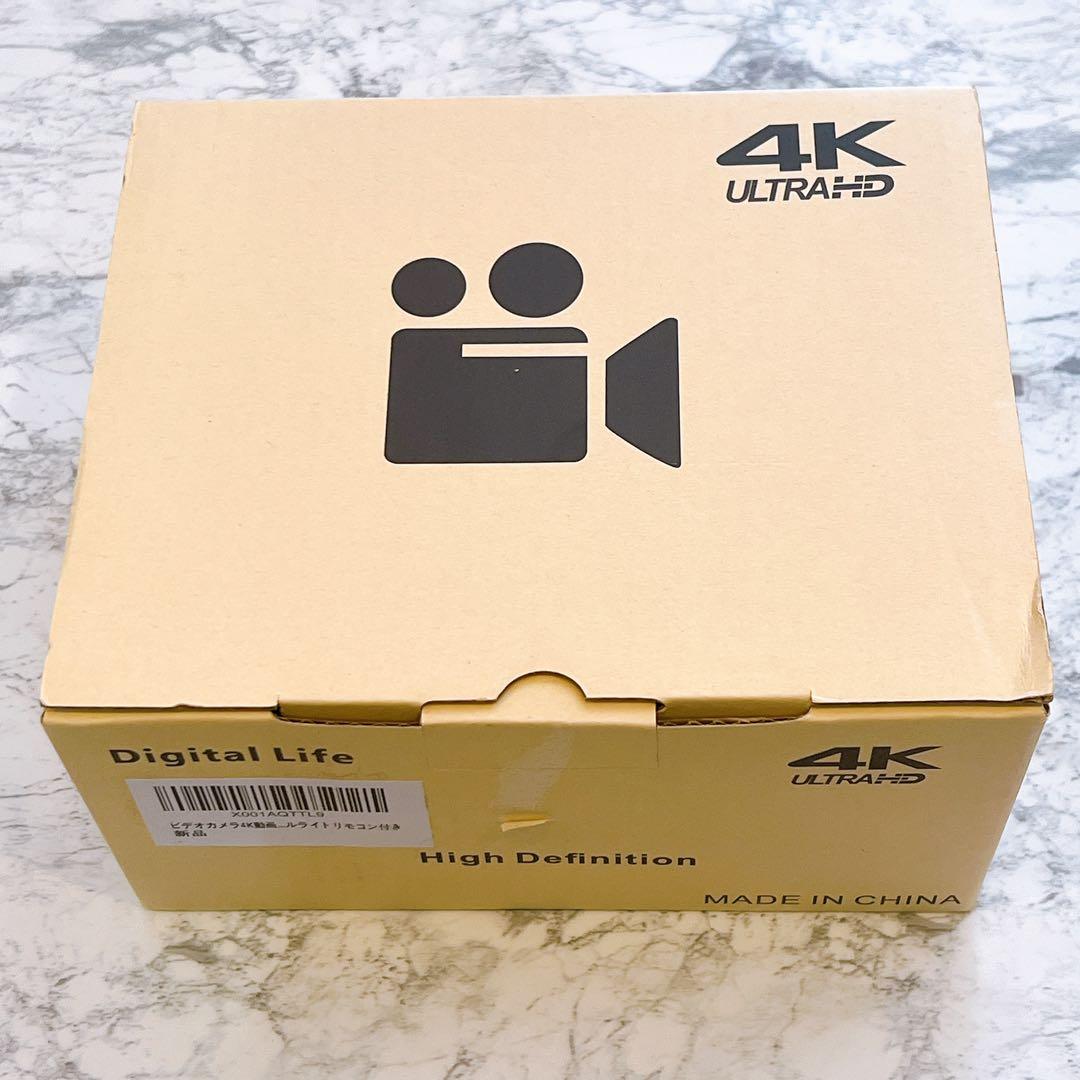 ❤️新品❤️ 4Kビデオカメラ 44MP IRナイトビジョン バッテリー2個
