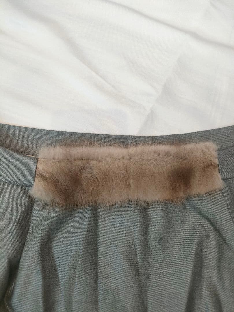 美しい‼️✨❤フェンディ FENDI ミンク付き ウールシルク ワンピース