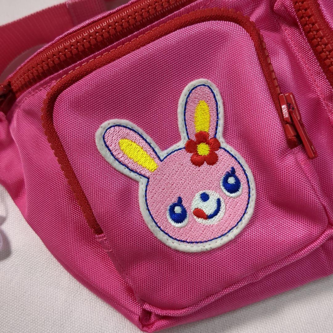 未使用 MEZZO PIANO メゾピアノ 刺繍ロゴ ミミ ポポ ウエストポーチ