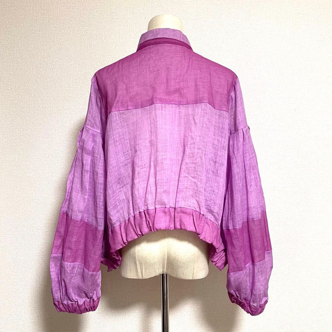 【未使用・タグ付き】エイココンドウ フリル チュール クロップド丈 ブルゾン